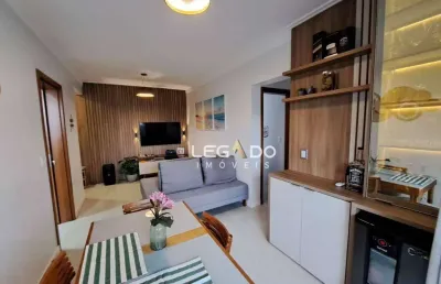 Apartamento mobiliado com 2 dorm. (1 suíte) à venda, 66 m² por r$ 480.000 - iririú - joinville/sc