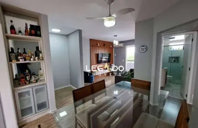Apartamento mobiliado com 2 dormitórios à venda, 71 m² por r$ 345.000 - saguaçu - joinville/sc