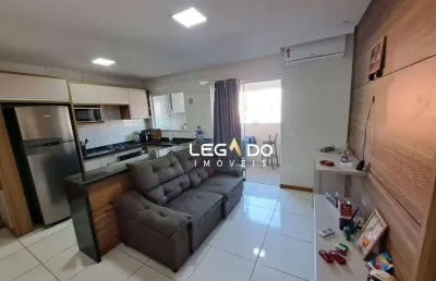Apartamento mobiliado com 2 dormitórios à venda, 62 m² por r$  330.000 - bom retiro - joinville/sc