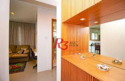 Apartamento à venda, 58 m² por r$ 587.000,00 - boqueirão - santos/sp