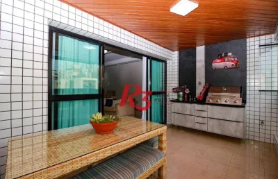 Apartamento à venda, 155 m² por r$ 1.980.000,00 - gonzaga - santos/sp