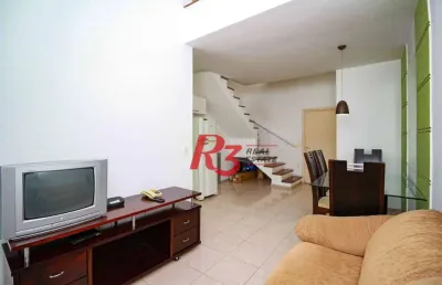 Loft com 1 dormitório à venda, 69 m² por r$ 590.000,00 - gonzaga - santos/sp