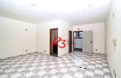 Sala para alugar, 59 m² por r$ 2.600,00/mês - vila matias - santos/sp