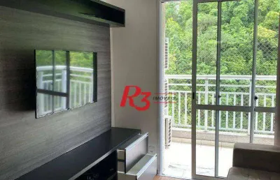 Apartamento com 2 dormitórios para alugar, 64 m² por r$ 4.500,00/mês - marapé - santos/sp