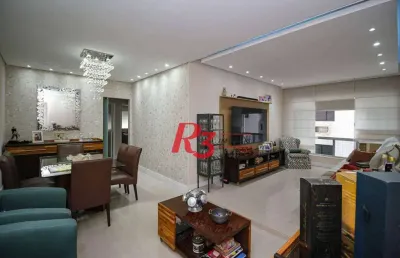 Apartamento à venda, 125 m² por r$ 950.000,00 - embaré - santos/sp