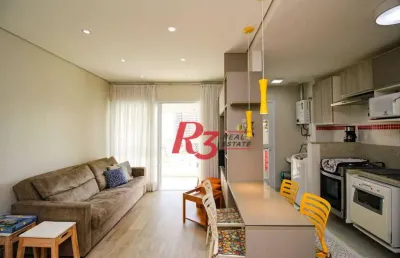 Apartamento à venda, 57 m² por r$ 880.000,00 - gonzaga - santos/sp