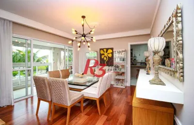 Apartamento com 3 dormitórios à venda, 189 m² por r$ 2.100.000,00 - ponta da praia - santos/sp