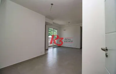 Apartamento com 2 dormitórios à venda, 66 m²  marapé - santos/sp