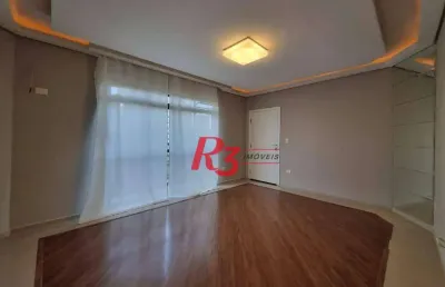 Apartamento para alugar, 99 m² por r$ 5.800,00/mês - boqueirão - santos/sp