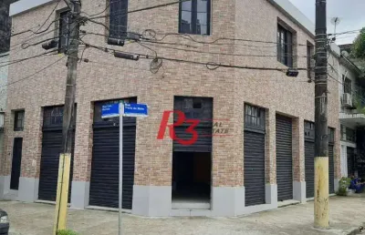 Ponto comercial com 1 sala para alugar na Rua Comendador Martins, 12, Vila Mathias, Santos