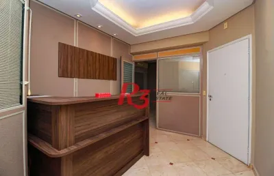 Sala para alugar, 134 m² por r$ 5.000,02/mês - campo grande - santos/sp