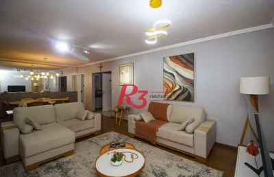 Apartamento com 4 dormitórios à venda, 204 m² por r$ 2.500.000,00 - boqueirão - santos/sp