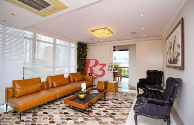 Apartamento com 4 suítes à venda, 280 m² por r$ 2.100.000 - aparecida - santos/sp