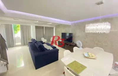 Sobrado com 4 dormitórios à venda, 212 m² por r$ 1.420.000,00 - embaré - santos/sp