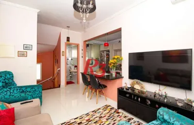 Casa com 2 dormitórios à venda, 100 m² por r$ 750.000,00 - gonzaga - santos/sp