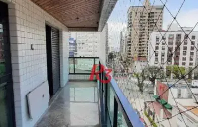 Apartamento com 3 dormitórios à venda, 143 m² por r$ 1.500.000,00 - ponta da praia - santos/sp