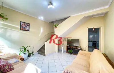 Sobrado à venda, 80 m² por r$ 300.000,00 - jardim independência - são vicente/sp