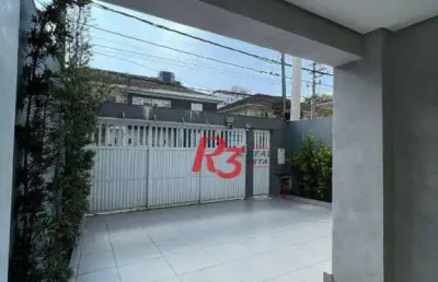 Sobrado com 4 suítes à venda, 240 m² por r$ 2.700.000 - boqueirão - santos/sp