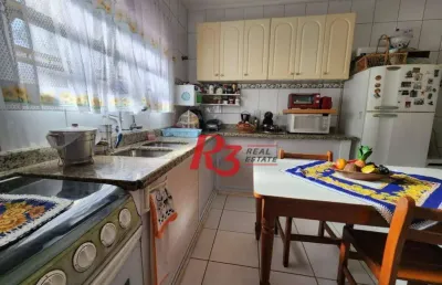 Sobrado à venda, 134 m² por r$ 960.000,00 - estuário - santos/sp