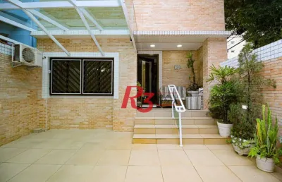 Sobrado com 4 dormitórios à venda, 150 m² por r$ 2.000.000,00 - gonzaga - santos/sp