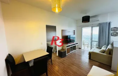 Apartamento para alugar, 47 m² por r$ 4.200,00/mês - boqueirão - santos/sp