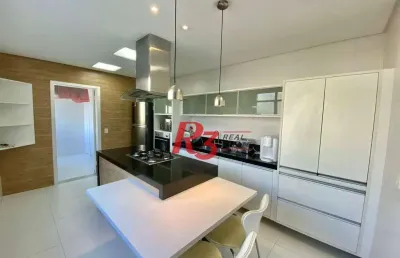 Casa com 3 dormitórios, 300 m² - venda por r$ 1.990.000,00 ou aluguel por r$ 10.500,01/mês - embaré - santos/sp