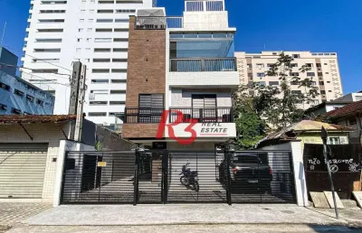 Sobrado com 2 dormitórios à venda, 92 m² por r$ 550.000,00 - marapé - santos/sp