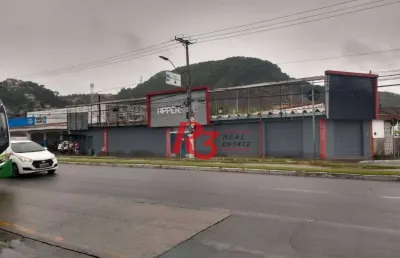 Loja para alugar, 351 m² por r$ 7.000,00/mês - saboó - santos/sp