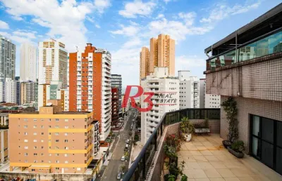 Cobertura com 4 dormitórios à venda, 800 m² por r$ 4.000.000,00 - vila guilhermina - praia grande/sp