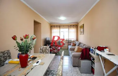 Apartamento com 2 dormitórios à venda, 80 m² por r$ 440.000,00 - marapé - santos/sp