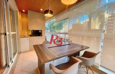 Apartamento garden à venda, 270 m² por r$ 2.600.000,00 - gonzaga - santos/sp