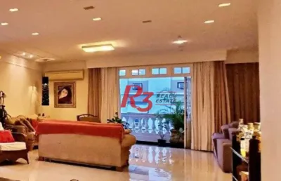 Apartamento com 4 dormitórios à venda, 429 m² por r$ 4.290.000,00 - gonzaga - santos/sp