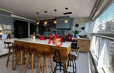Apartamento com 4 dormitórios à venda, 254 m² por r$ 4.780.000,00 - aparecida - santos/sp