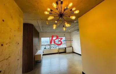 Apartamento com 1 dormitório à venda, 70 m² por r$ 960.000,00 - embaré - santos/sp