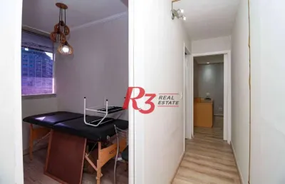Sala para alugar, 30 m² por r$ 2.500,00/mês - gonzaga - santos/sp