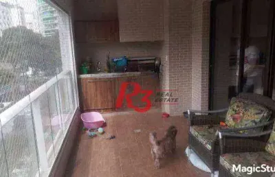 Apartamento garden à venda, 141 m² por r$ 2.450.000,00 - gonzaga - santos/sp