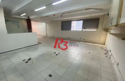Sala à venda, 130 m² por r$ 300.000,00 - centro - santos/sp