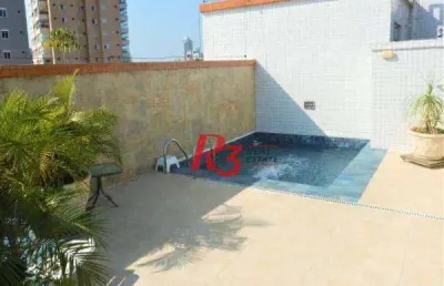 Cobertura com 3 dormitórios à venda, 258 m² por r$ 1.700.000,00 - gonzaga - santos/sp
