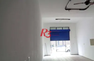 Loja para alugar, 64 m² por r$ 4.500,00/mês - macuco - santos/sp