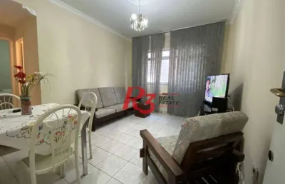 Apartamento com 2 dormitórios à venda, 59 m² por r$ 300.000,00 - marapé - santos/sp