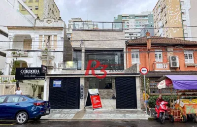Sobrado com 3 dormitórios à venda, 300 m² por r$ 2.190.000,00 - embaré - santos/sp