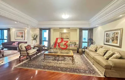 Apartamento com 4 suites à venda, 550 m² por r$ 7.000.000 - boqueirão - santos/sp