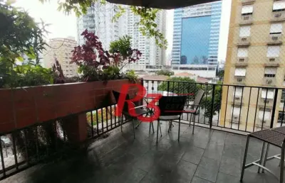 Apartamento com 4 dormitórios para alugar, 280 m² por r$ 8.000,00/mês - aparecida - santos/sp