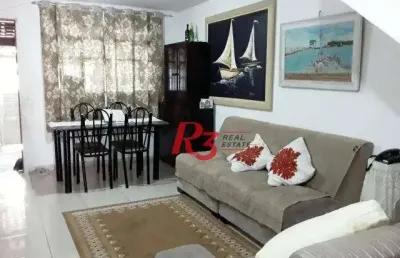 Sobrado à venda, 120 m² por r$ 375.000,00 - vila são jorge - santos/sp