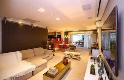 Apartamento com 3 dormitórios à venda, 232 m² por r$ 3.750.000,00 - aparecida - santos/sp