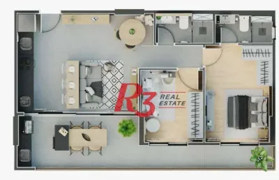 Apartamento à venda, 65 m² por r$ 790.000,00 - ponta da praia - santos/sp