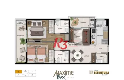 Apartamento à venda, 76 m² por r$ 970.530,00 - ponta da praia - santos/sp
