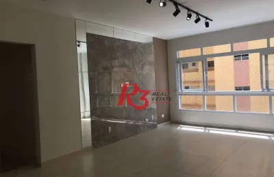 Apartamento com 3 dormitórios à venda, 140 m² por r$ 895.000,00 - josé menino - santos/sp