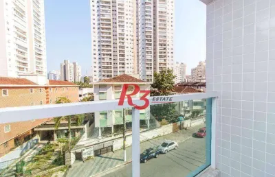 Apartamento com 2 dormitórios, 68 m² - venda por r$ 585.500,00 ou aluguel por r$ 4.200,00/mês - marapé - santos/sp