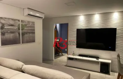 Apartamento à venda, 58 m² por r$ 689.000,00 - macuco - santos/sp